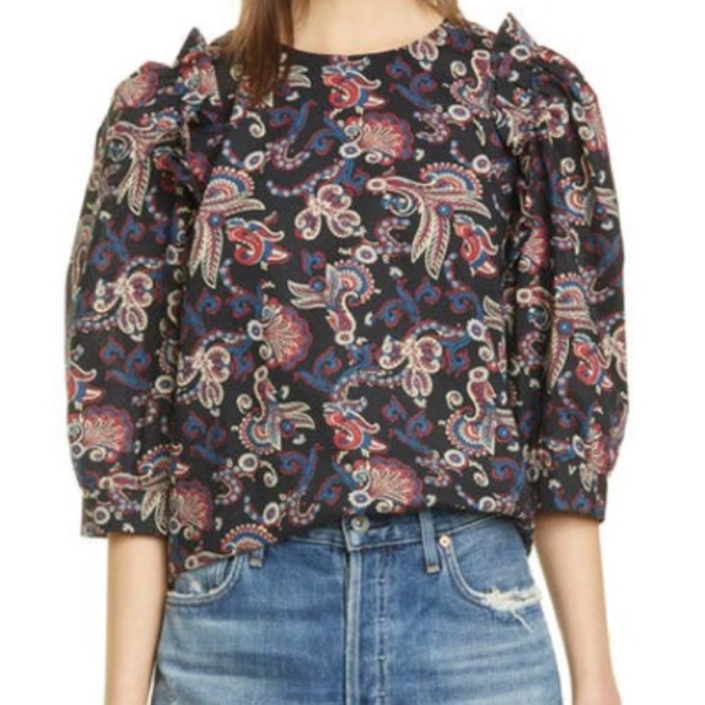 Ba&sh Noir Blouse